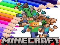 Coloring Book for Minecraft Online Game