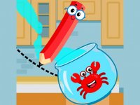 Red Crab Draw Puzzle Game