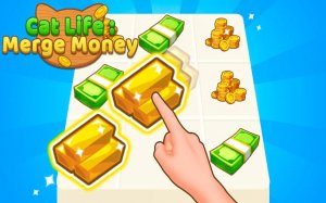 Cat Life Merge Money: Stray Cat Tycoon Online Game
