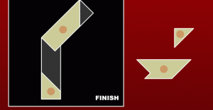 Four Piece Tanagram Puzzle Game